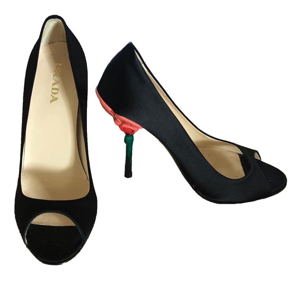 PRADA SATIN PUMPS